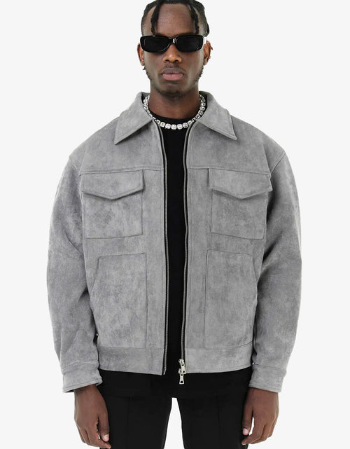 Blouson Zipé Gris - Lasourcedustyle